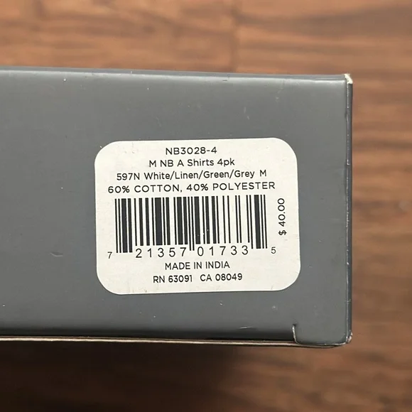 Men’s New Balance Everyday Cotton Rib A-Shirt - Picture 5 of 6